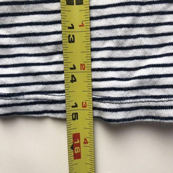 Splendid Navy Blue White Striped Crop Tank With Pocket XS - Picture 11 of 11